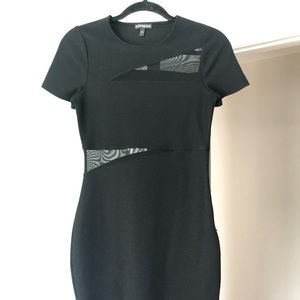 Express black mini dress.